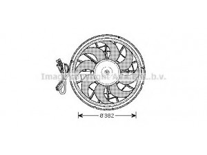 AVA QUALITY COOLING VO7504 ventiliatorius, radiatoriaus