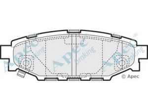 APEC braking PAD1453 stabdžių trinkelių rinkinys, diskinis stabdys 
 Techninės priežiūros dalys -> Papildomas remontas
26696AG010, 26696AG030