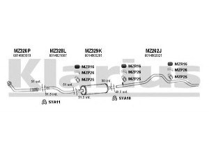 KLARIUS 600267U išmetimo sistema 
 Išmetimo sistema -> Išmetimo sistema, visa