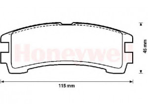 BENDIX 572234B stabdžių trinkelių rinkinys, diskinis stabdys 
 Techninės priežiūros dalys -> Papildomas remontas
4406032G86