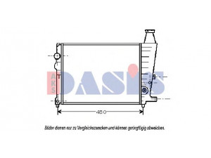 AKS DASIS 060080N radiatorius, variklio aušinimas 
 Aušinimo sistema -> Radiatorius/alyvos aušintuvas -> Radiatorius/dalys
95495037, 95495383