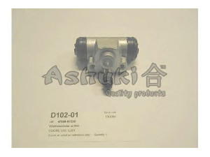 ASHUKI D102-01 rato stabdžių cilindras 
 Stabdžių sistema -> Ratų cilindrai
47550-87222, 47550-87230, 67-06-611/ASHIKA