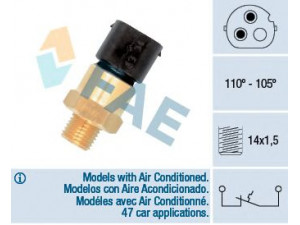 FAE 36690 temperatūros jungiklis, radiatoriaus ventiliatorius 
 Aušinimo sistema -> Siuntimo blokas, aušinimo skysčio temperatūra
61 319 401 973, 9 401 973