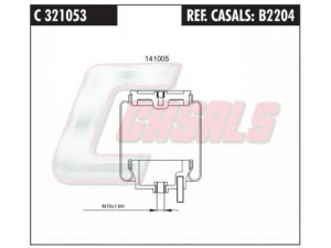 CASALS B2204 gofruotoji membrana, vairuotojo kabinos pakaba
5010092916