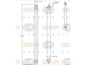 HELLA 8FT 351 335-301 džiovintuvas, oro kondicionierius 
 Oro kondicionavimas -> Džiovintuvas
1 534 184, 7G9119B961AA