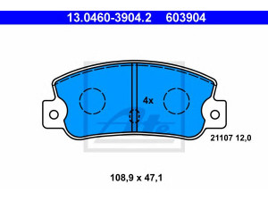 ATE 13.0460-3904.2 stabdžių trinkelių rinkinys, diskinis stabdys 
 Techninės priežiūros dalys -> Papildomas remontas
5888939, 5892593, 792383, 792703