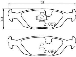 HELLA 8DB 355 007-521 stabdžių trinkelių rinkinys, diskinis stabdys 
 Techninės priežiūros dalys -> Papildomas remontas
33425349, 4196317, 5055967, 8967101