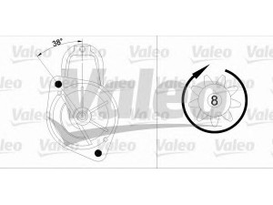 VALEO 455740 starteris 
 Elektros įranga -> Starterio sistema -> Starteris
36100-23050, 3610023050