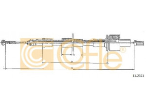 COFLE 11.2321 sankabos trosas 
 Dviratė transporto priemonės -> Kabeliai ir tachometro velenaai -> Sankabos trosas
6082434, 6166128