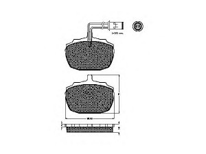 SPIDAN 32652 stabdžių trinkelių rinkinys, diskinis stabdys 
 Techninės priežiūros dalys -> Papildomas remontas
GBP90111, GBP90219, GBP90244, GBP90265