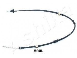 ASHIKA 131-05-590L trosas, stovėjimo stabdys 
 Stabdžių sistema -> Valdymo svirtys/trosai
MB520341, MB520641