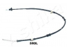 ASHIKA 131-05-590L trosas, stovėjimo stabdys 
 Stabdžių sistema -> Valdymo svirtys/trosai
MB520341, MB520641