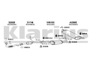 KLARIUS 940587U išmetimo sistema