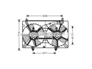 AVA QUALITY COOLING DN7529 ventiliatorius, radiatoriaus 
 Aušinimo sistema -> Oro aušinimas
21481CG010, 21483CG000, 21486CA000