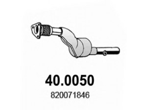 ASSO 40.0050 katalizatoriaus keitiklis 
 Išmetimo sistema -> Katalizatoriaus keitiklis
8200071846