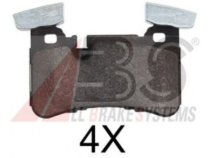 A.B.S. 37812 stabdžių trinkelių rinkinys, diskinis stabdys 
 Techninės priežiūros dalys -> Papildomas remontas
0054209020, 0064207820, 0074209320