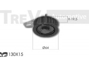 TREVI AUTOMOTIVE KD1317 paskirstymo diržo komplektas 
 Techninės priežiūros dalys -> Papildomas remontas