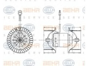 HELLA 8EW 009 159-201 vidaus pūtiklis 
 Šildymas / vėdinimas -> Orpūtė/dalys
3 453 729, 6 900 685, 64 11 3 453 729