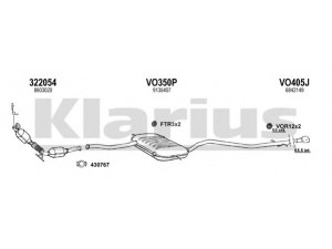 KLARIUS 960354U išmetimo sistema 
 Išmetimo sistema -> Išmetimo sistema, visa