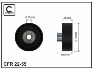 CAFFARO 22-55 kreipiantysis skriemulys, V formos rumbuotas diržas 
 Diržinė pavara -> V formos rumbuotas diržas/komplektas -> Laisvasis/kreipiamasis skriemulys
11287516847, 7516847
