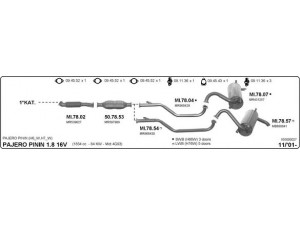 IMASAF 555000027 išmetimo sistema 
 Išmetimo sistema -> Išmetimo sistema, visa