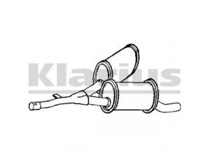 KLARIUS BM337B vidurinis duslintuvas 
 Išmetimo sistema -> Duslintuvas
18101436493, 18101436534, 18101437524