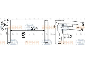 HELLA 8FH 351 045-101 šilumokaitis, salono šildymas 
 Šildymas / vėdinimas -> Šilumokaitis
894 819 031 A, 357 121 253 AB