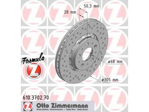 ZIMMERMANN 610.3702.70 stabdžių diskas 
 Stabdžių sistema -> Diskinis stabdys -> Stabdžių diskas
272 404, 272 404 5, 274 170, 274 170 0