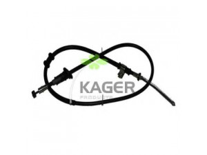 KAGER 19-1480 trosas, stovėjimo stabdys 
 Stabdžių sistema -> Valdymo svirtys/trosai
MB950335