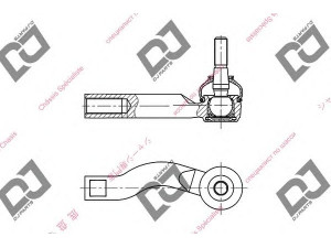DJ PARTS DE1021 skersinės vairo trauklės galas 
 Vairavimas -> Vairo mechanizmo sujungimai
45047-49025, 4504749025