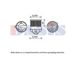 AKS DASIS 168055N vidaus pūtiklis 
 Šildymas / vėdinimas -> Orpūtė/dalys
6441Z7
