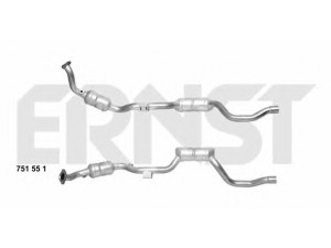 ERNST 751551 katalizatoriaus keitiklis 
 Išmetimo sistema -> Katalizatoriaus keitiklis
163 490 78 14