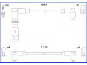 HITACHI 134700 uždegimo laido komplektas 
 Kibirkšties / kaitinamasis uždegimas -> Uždegimo laidai/jungtys
037905409B, N10052906