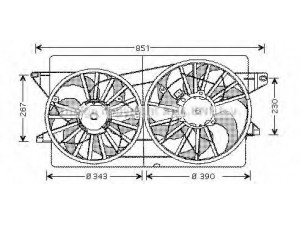 AVA QUALITY COOLING FD7523 ventiliatorius, radiatoriaus