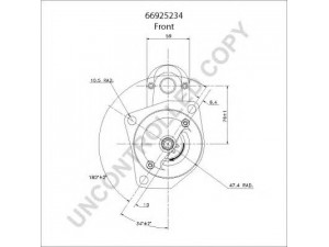 PRESTOLITE ELECTRIC 66925234 starteris 
 Elektros įranga -> Starterio sistema -> Starteris
87BB11000AA