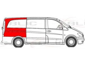 BLIC 6504-03-3542578P sparnas 
 Kėbulas -> Transporto priemonės galas -> Sparnas/montavimo dalys