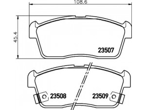 HELLA PAGID 8DB 355 009-631 stabdžių trinkelių rinkinys, diskinis stabdys 
 Techninės priežiūros dalys -> Papildomas remontas
04465B1010, 04465B1020, 04465B1040