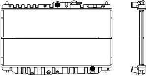 SAKURA  Automotive 1211-0209 radiatorius, variklio aušinimas