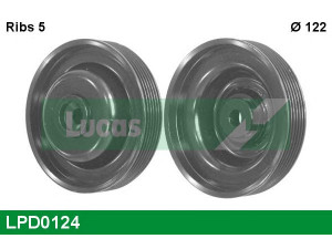 LUCAS ENGINE DRIVE LPD0124 skriemulys, alkūninis velenas 
 Diržinė pavara -> Dirželio skriemulys