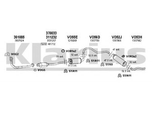 KLARIUS 960270U išmetimo sistema 
 Išmetimo sistema -> Išmetimo sistema, visa