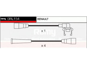 DELCO REMY DRL154 uždegimo laido komplektas 
 Kibirkšties / kaitinamasis uždegimas -> Uždegimo laidai/jungtys
7701349467