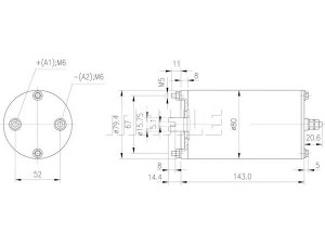 MAHLE ORIGINAL MM 305 elektrovariklis