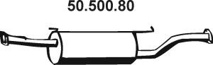 EBERSPÄCHER 50.500.80 vidurinis duslintuvas 
 Išmetimo sistema -> Duslintuvas
MR597164