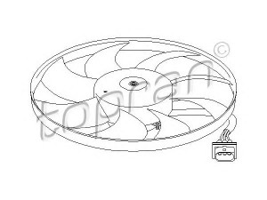 TOPRAN 110 765 ventiliatorius, radiatoriaus 
 Aušinimo sistema -> Oro aušinimas
6Q0 959 455AE, 6Q0 959 455AE, 6Q0 959 455AE