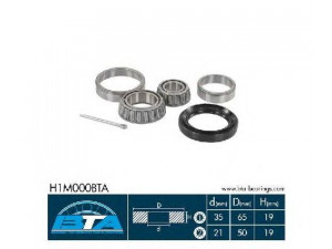 BTA H1M000BTA rato guolio komplektas 
 Ašies montavimas/vairavimo mechanizmas/ratai -> Rato stebulė/montavimas -> Rato guolis
116 330 0051*, 116 586 0033*