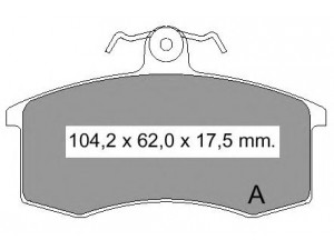 VEMA 833500 stabdžių trinkelių rinkinys, diskinis stabdys
2108-350 1089, 2108-350 1090, 2108-350 1099