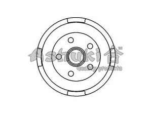 ASHUKI 1020-8003 stabdžių būgnas 
 Stabdžių sistema -> Būgninis stabdys -> Stabdžių būgnas
14.5827.10/BREMBO, 2436-S/ABS, 94016200/TEXTAR
