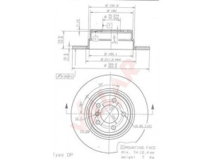 VILLAR 628.1393 stabdžių diskas 
 Dviratė transporto priemonės -> Stabdžių sistema -> Stabdžių diskai / priedai
34211164911, 34216765458, 34216794299