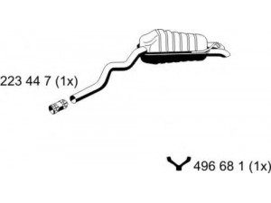 ERNST 244251 galinis duslintuvas
8E0 253 609 AR, 8E0 253 609 CM