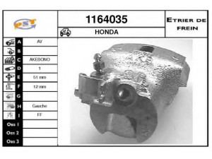 SNRA 1164035 stabdžių apkaba
45230671672, 45230671674